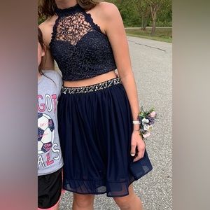 2 piece homecoming or prom dress